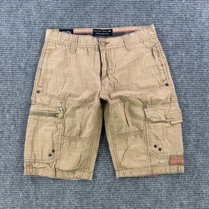 Projek Raw Tan Cargo Shorts Mens 30 Cotton Utility Casual Outdoors Trail Climb
